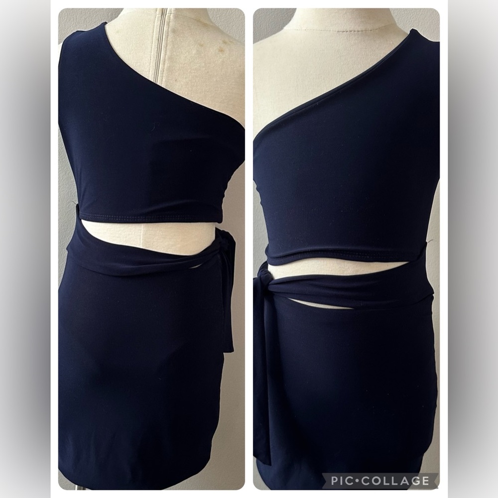 Stylish Small Navy Party Dress